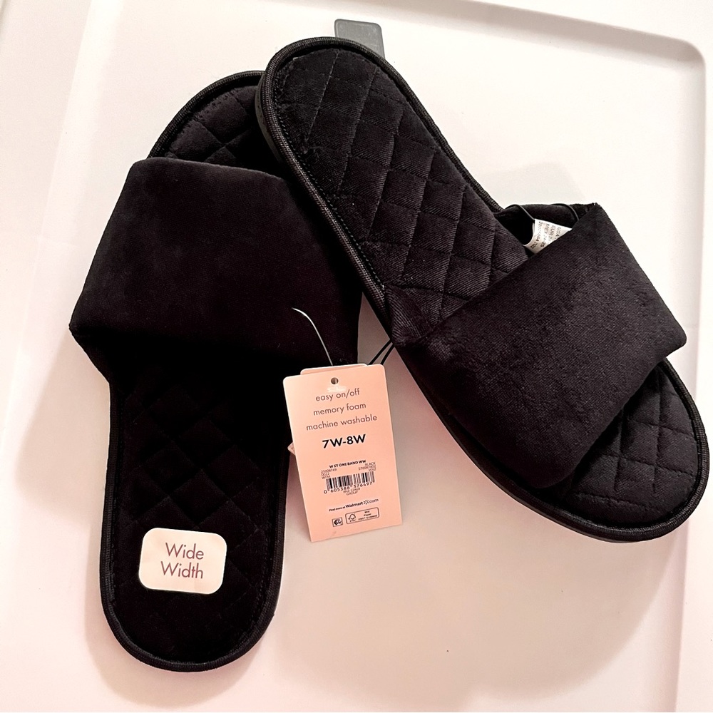 Secret Treasures Black Women's Slippers
